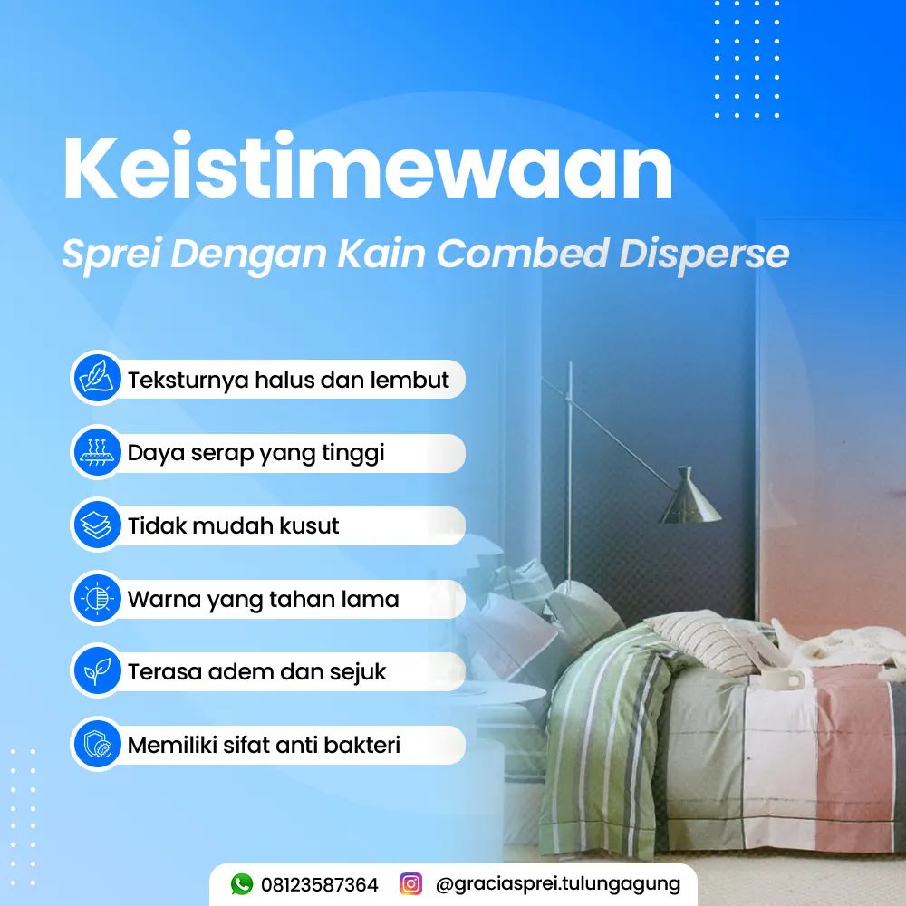 <p>Garacia Sprei mengelola sprei dengan bahan kain
